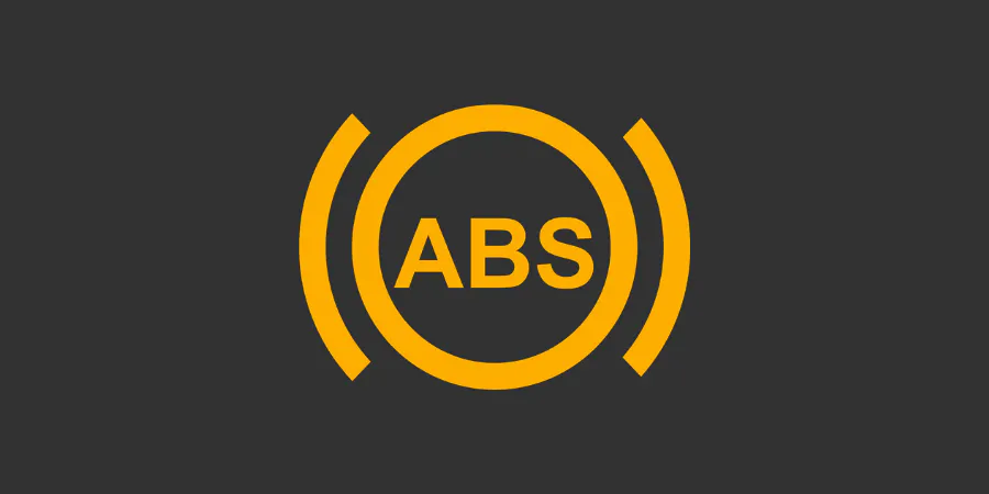 Gul varningslampa abs-system