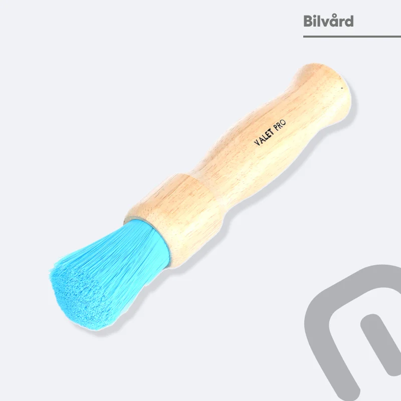 Fälgborste "blå" Valetpro Chemical Resistant Brush, träskaft