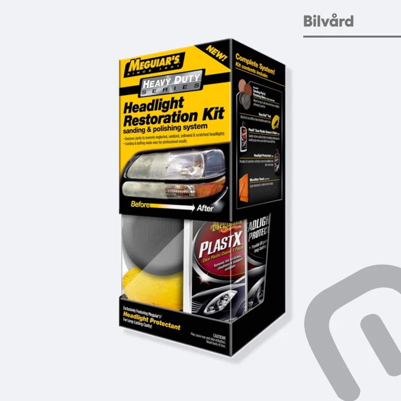 Poleringssats strålkastare Meguiars HD Headlight Restoration Kit